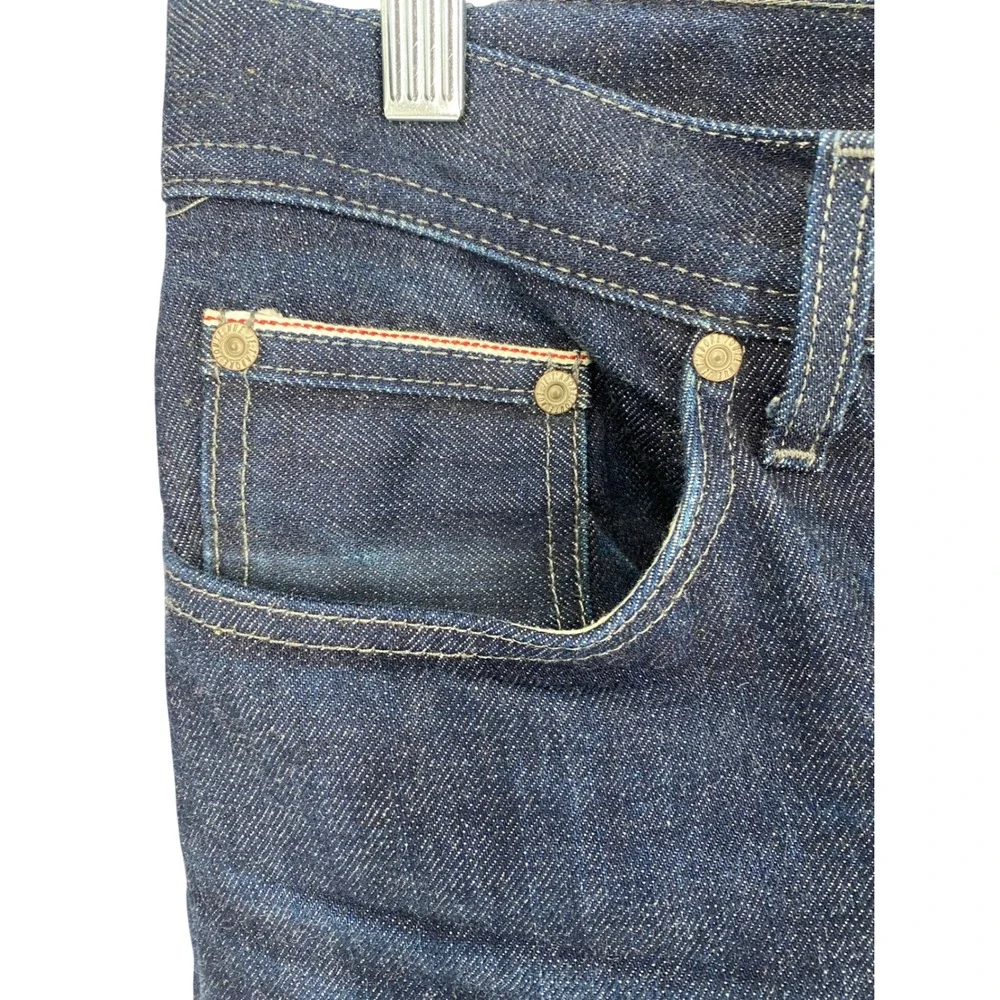 Naked & Famous Weird Guy Indigo Selvedge Blue Jeans Mens Size 29 Japanese Denim
